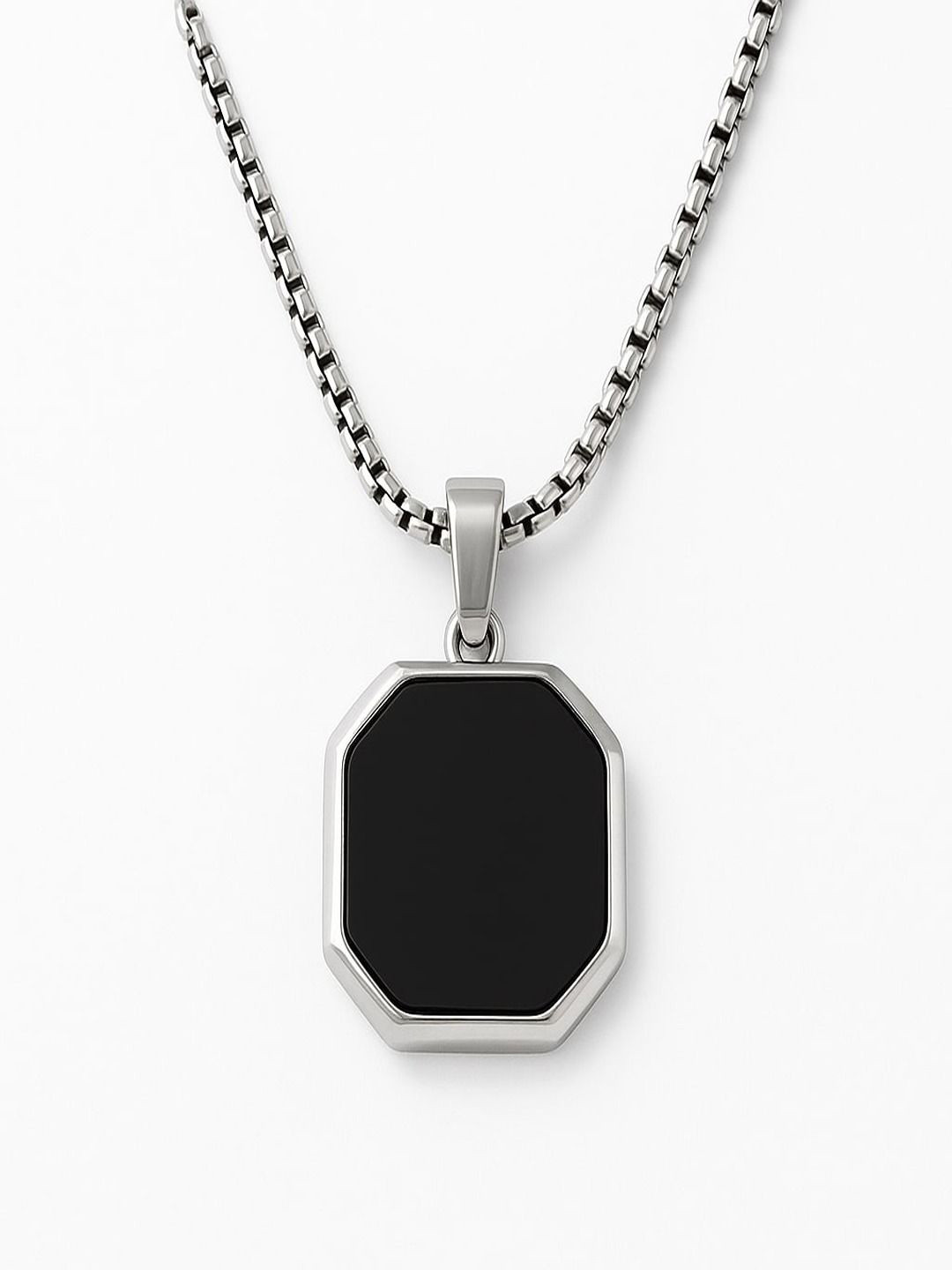 P R Production Men  Stainless Steel Pendant & Chain