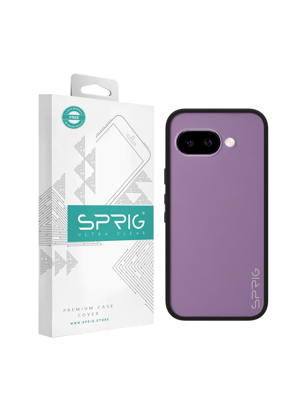 SPRIG Google Pixel 9a Matte Black Transparent Back Cover