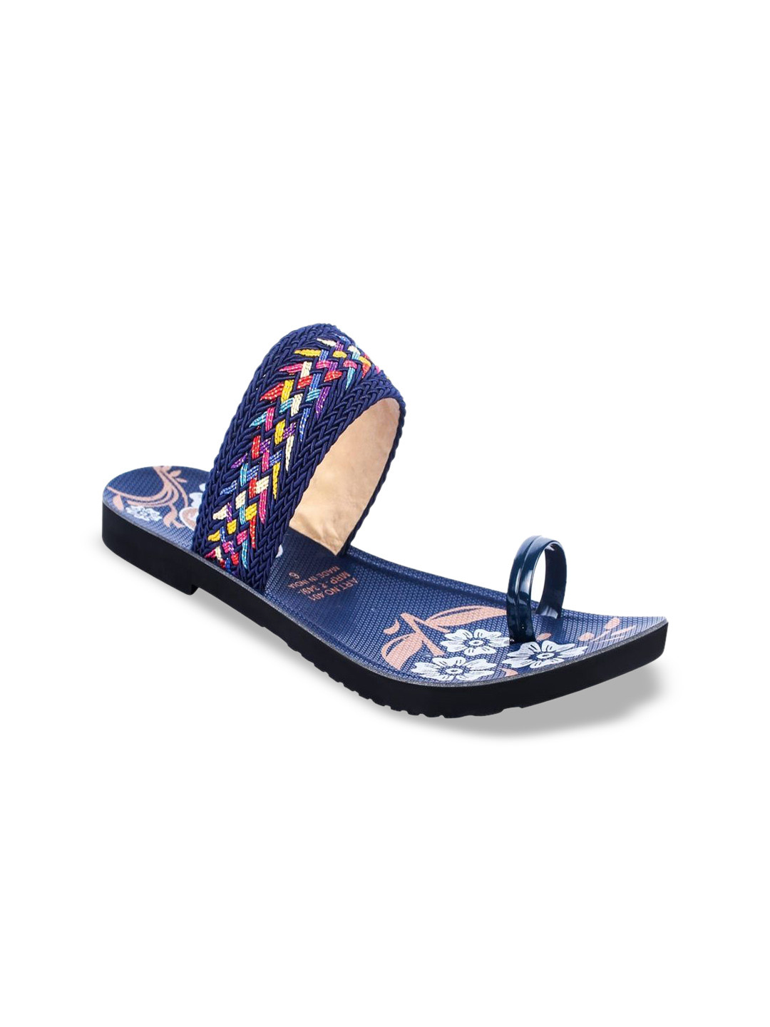 FOOT CARE Women Woven Design Open Toe Flats