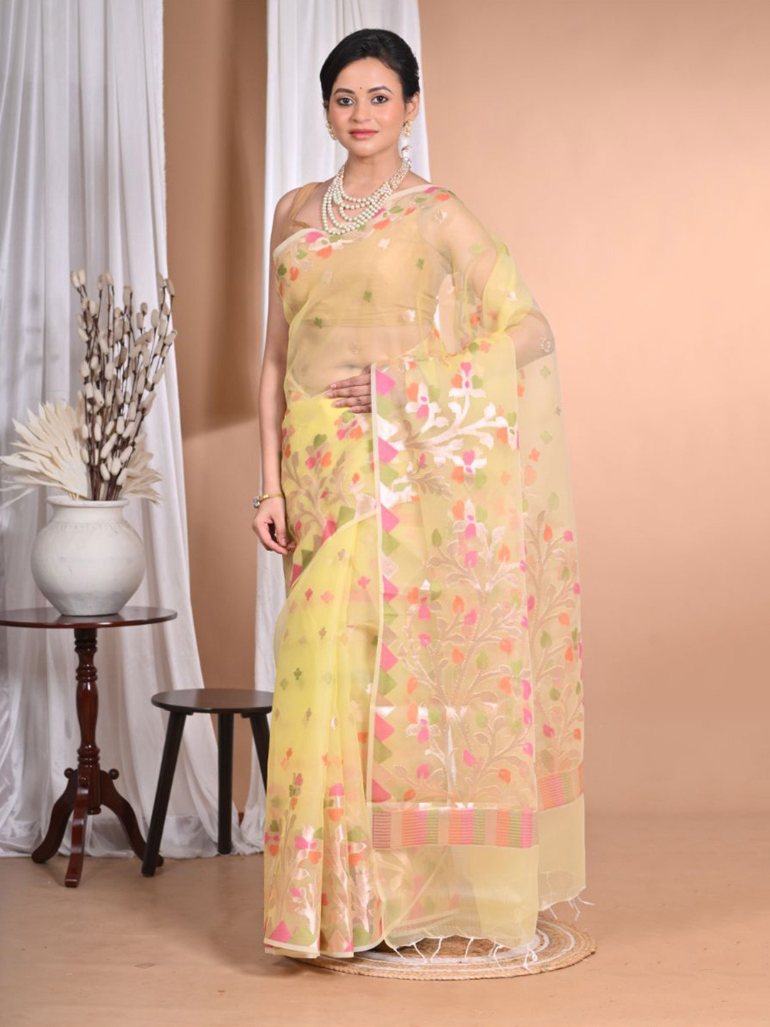 Morchari Woven Design Orzanga Jamdani Saree
