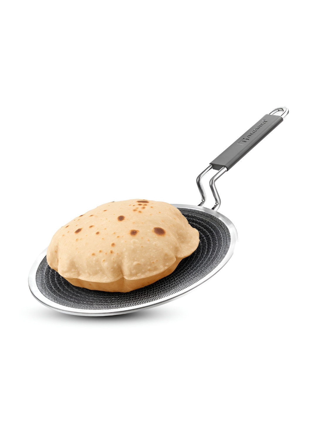 BERGNER Hi-Tech Grey Tri-Ply Ceramica Stainless Steel Induction Base Roti Tawa
