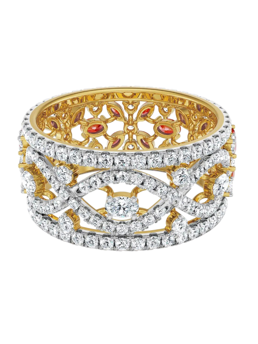 Emori 18KT Convertible Tira Lab Ring Diamond