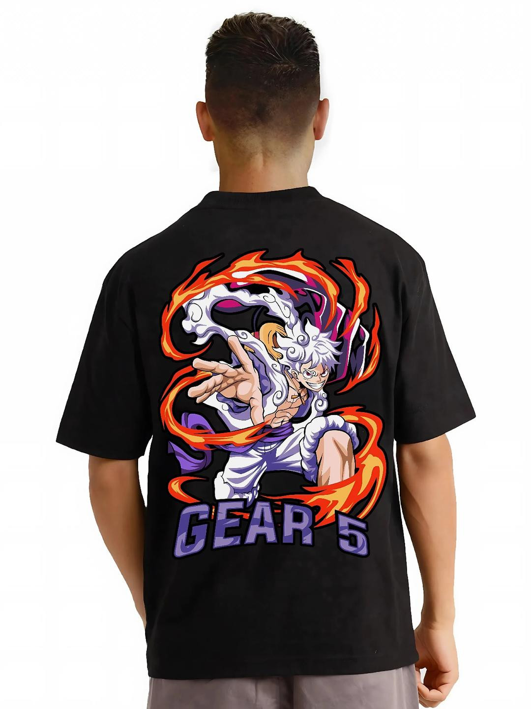 MEGAKART One Piece Anime Streetwear Gear 5 Luffy T-Shirt