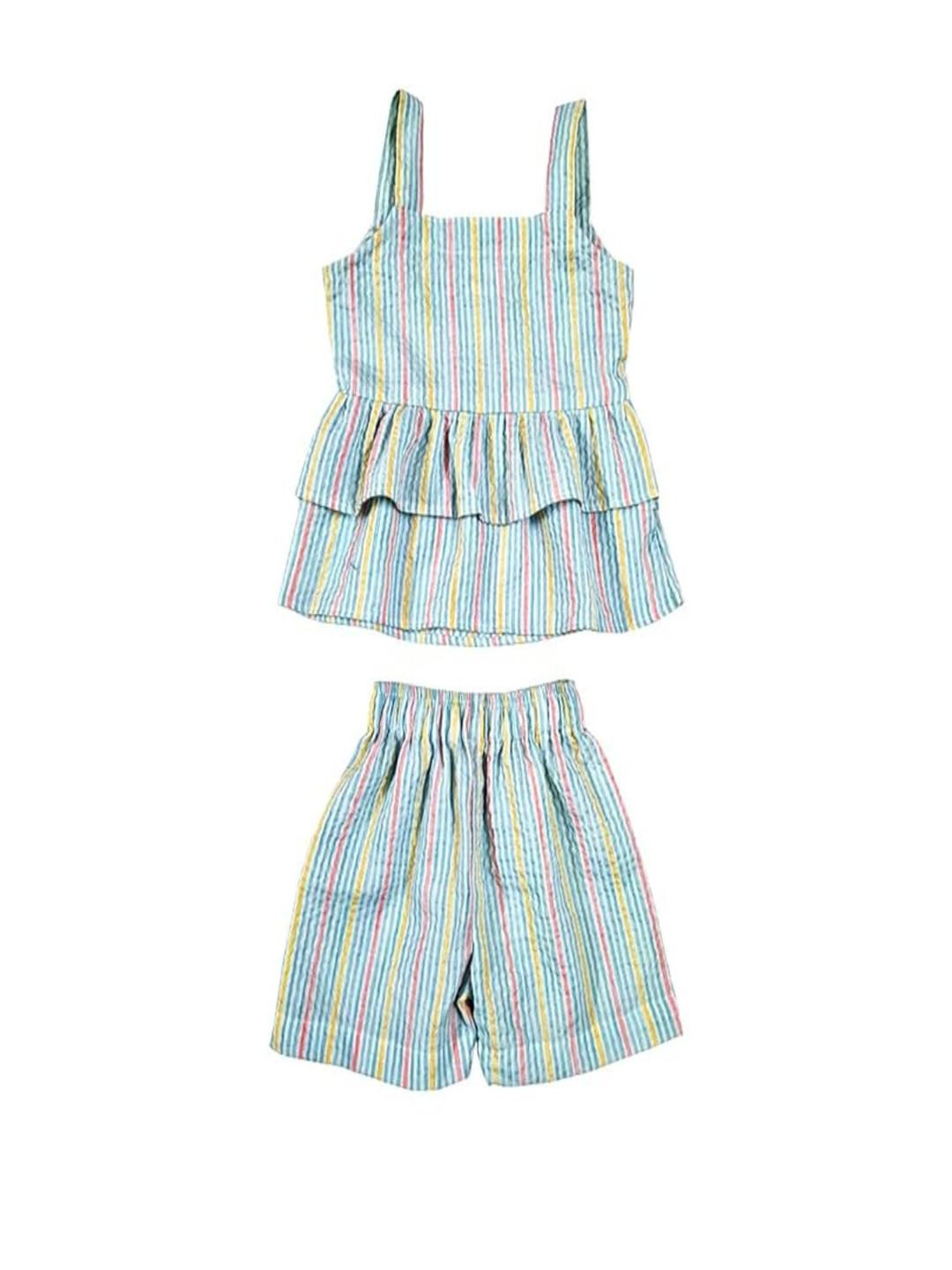 Cutoos Girls Blue Clothing Set