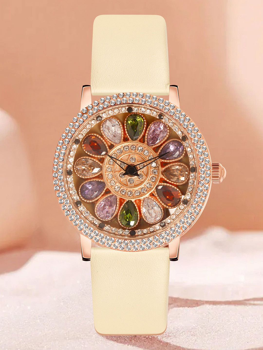 IIK COLLECTION Women Dial & Leather Straps Analogue Watch IIK-3227W