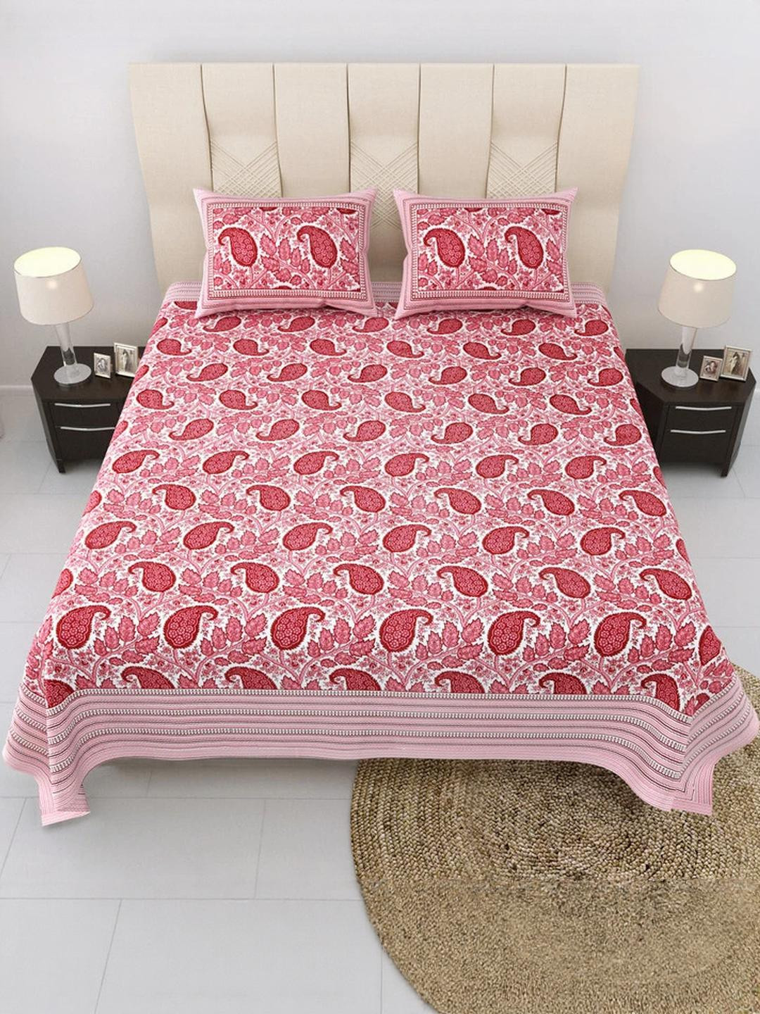 Doristyle Unisex Red Bedsheets