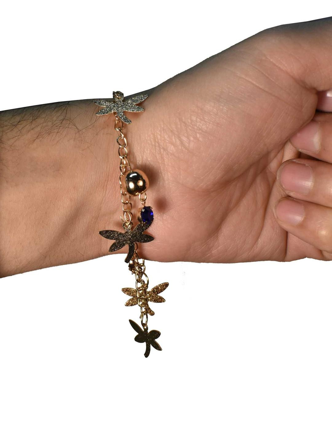 Grace Collections Women Gold-Plated Bracelet