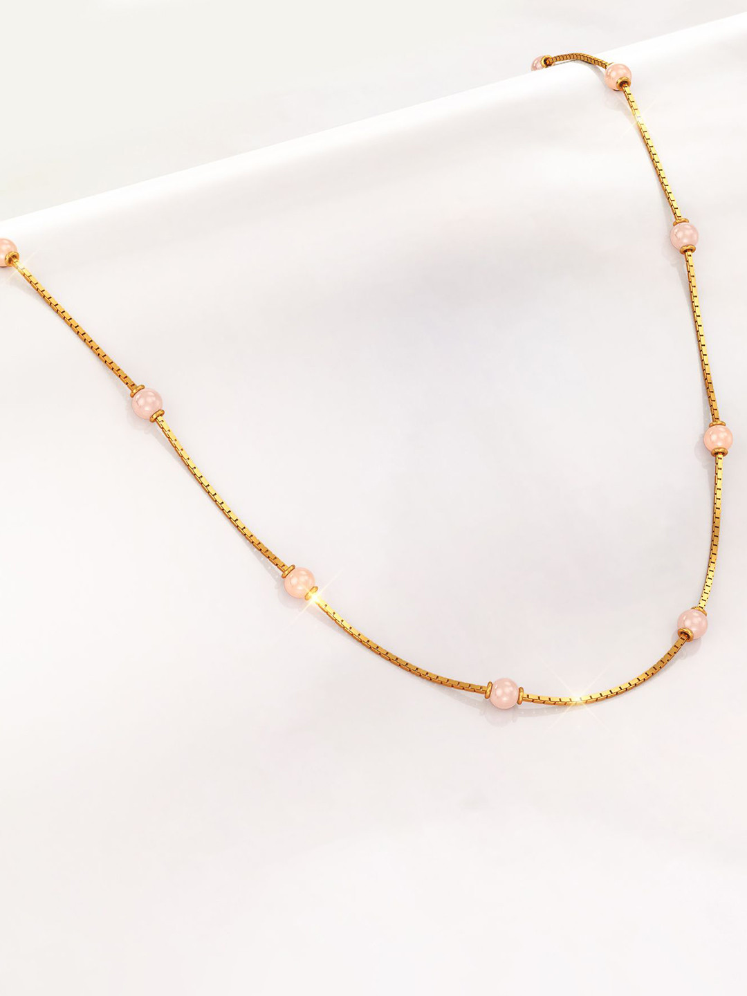 Joyalukkas Women 22KT Bead Perfection Gold Necklace