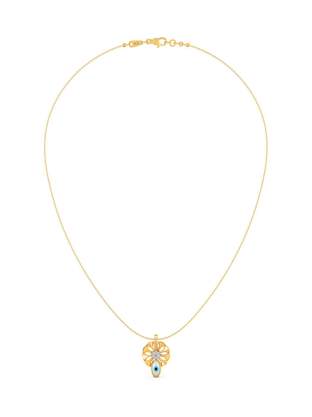 Joyalukkas 22KT Dazzling Glamorous Guardian Evil Eye Pendant Gold