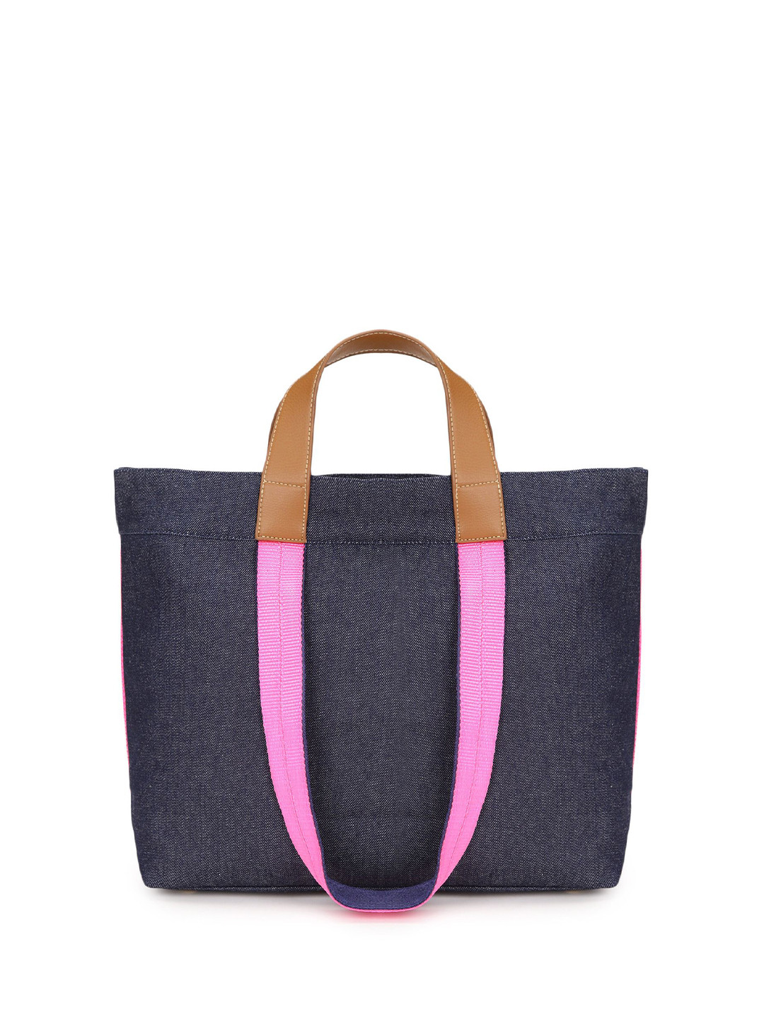 SWIRL Solid Textured Oversized Casual Tote Bag