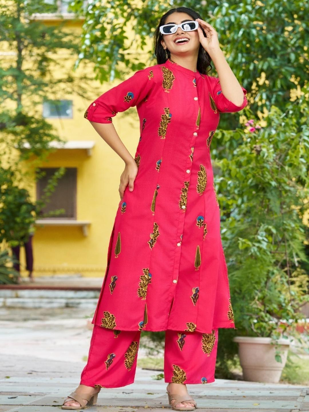 YAGNIK FASHION Women Pink Kurta Sets