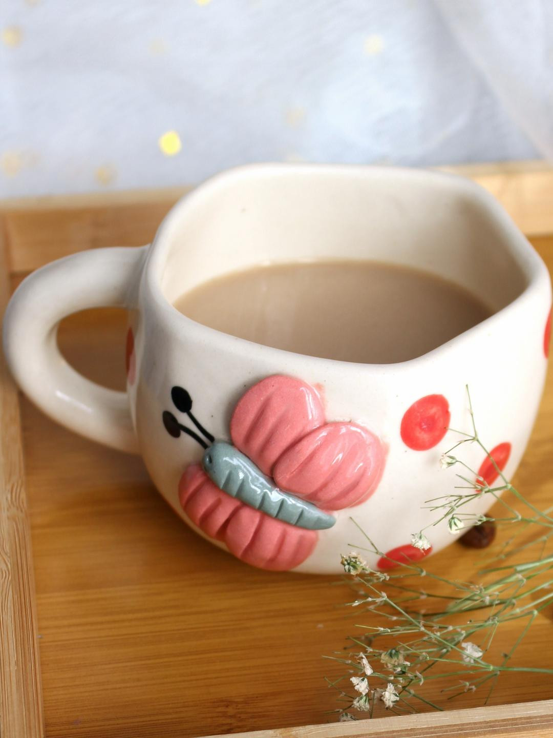 del hogar Pink Ceramic Cups