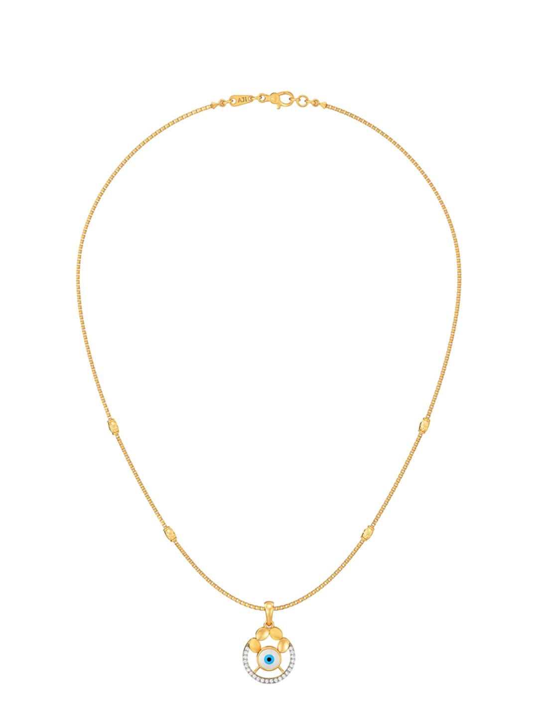 Joyalukkas Moonlight shine Evil Eye gold Necklace