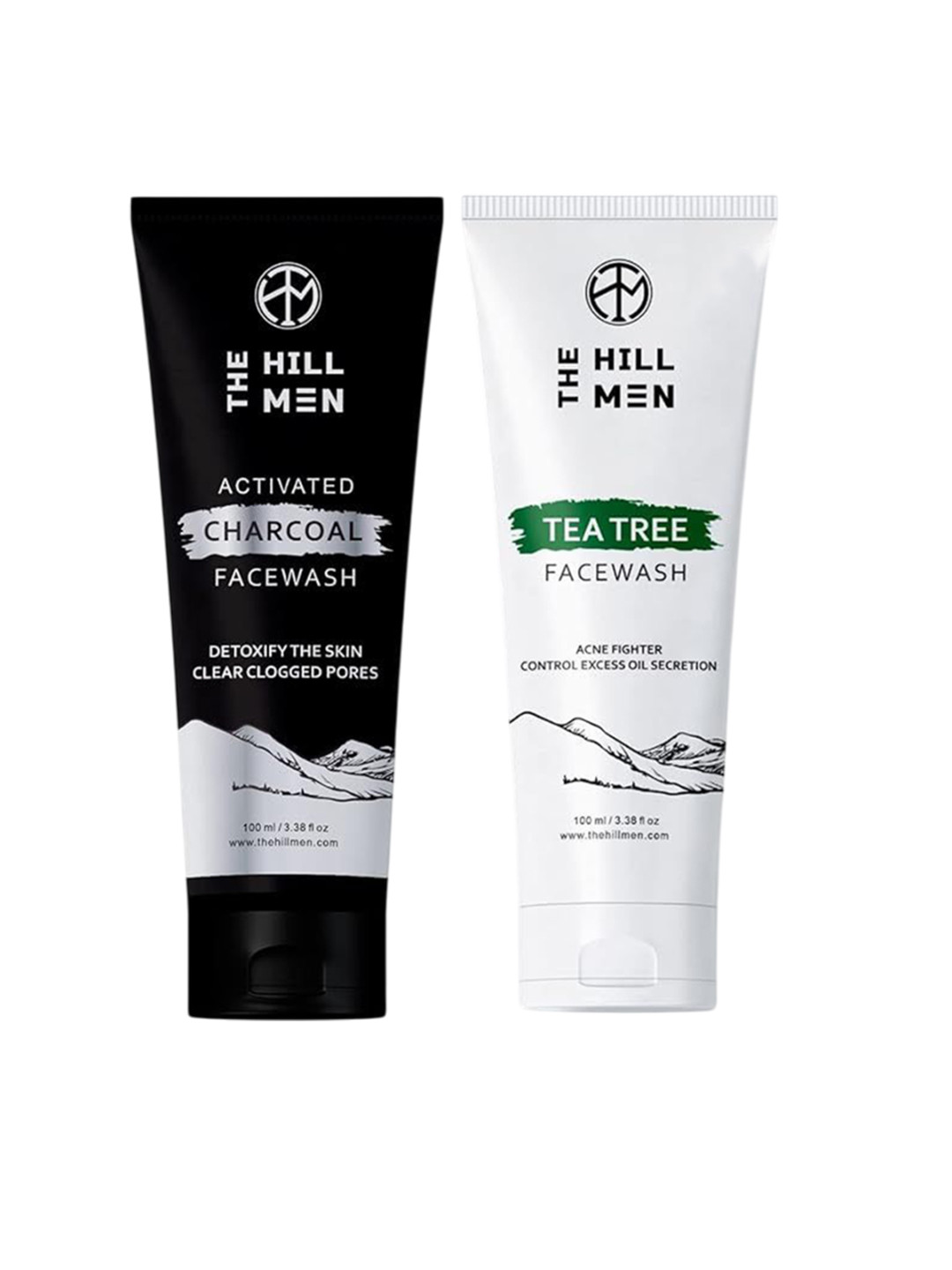 The Hill Men Set Of 2 Charcoal & Tea Tree Face Wash - 100 ml Each