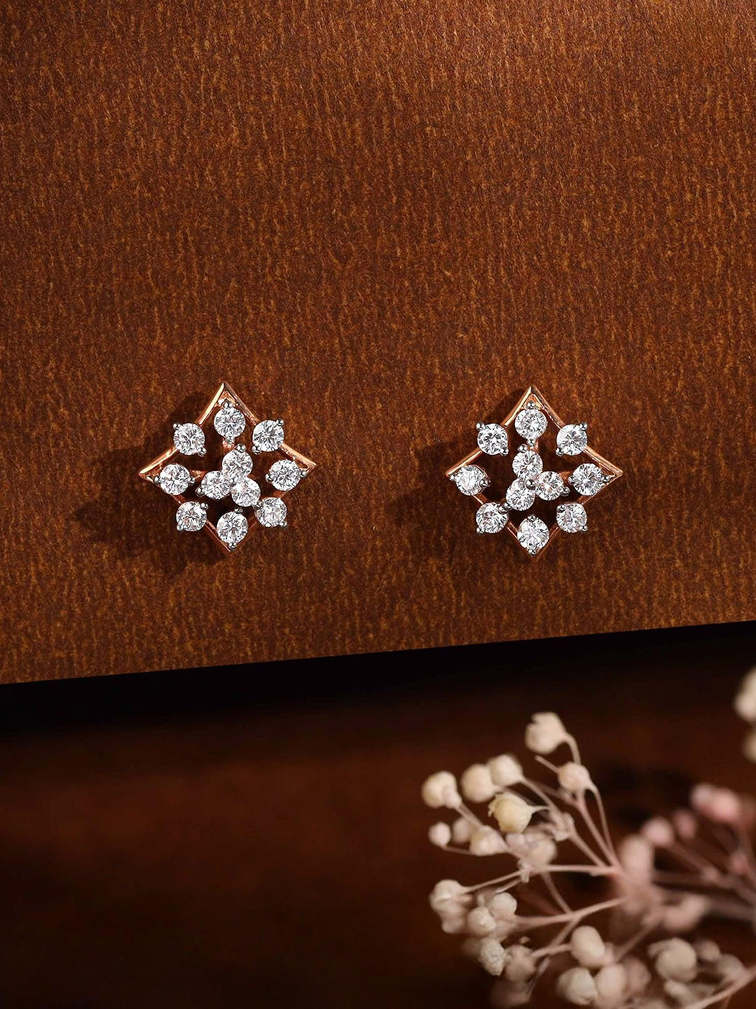 GIVA Everlyn Diamond Studs-1.65 gms