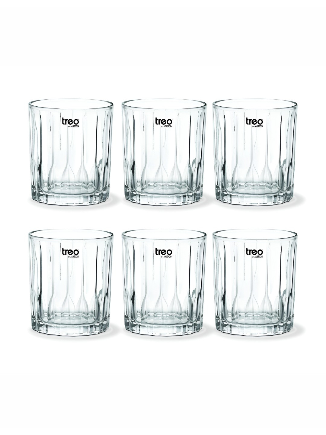 Treo Transparent 6 Pieces Borosilicate Water Glass