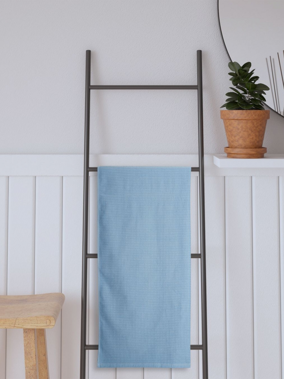 Portico FreshNest Blue Cotton 380 GSM Bath Towel