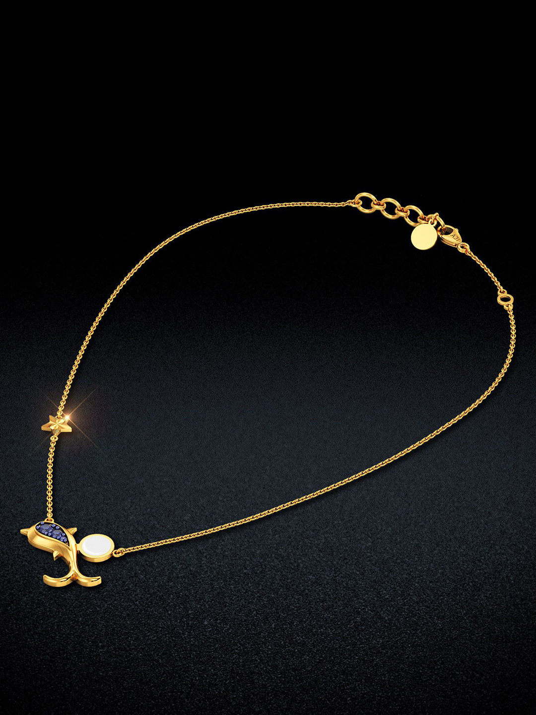 Joyalukkas 22KT Dolphin Delight Necklace Gold