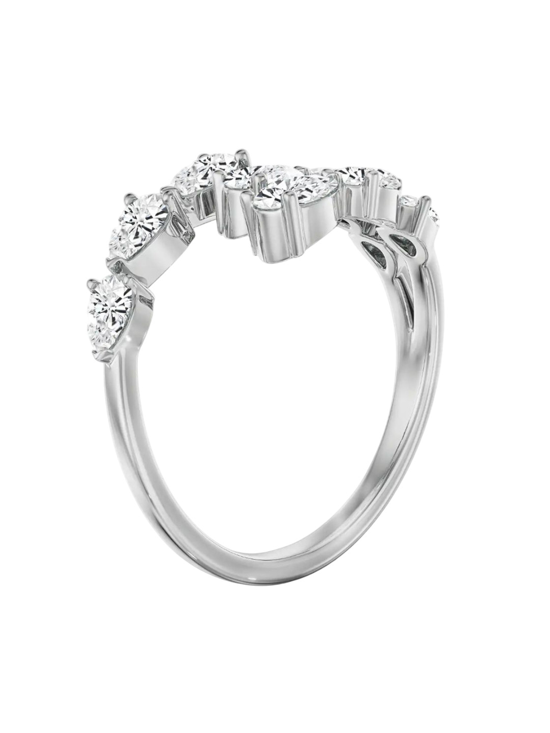 Emori 14KT Ring Pear Lab Diamond Cocktail Ring Diamond