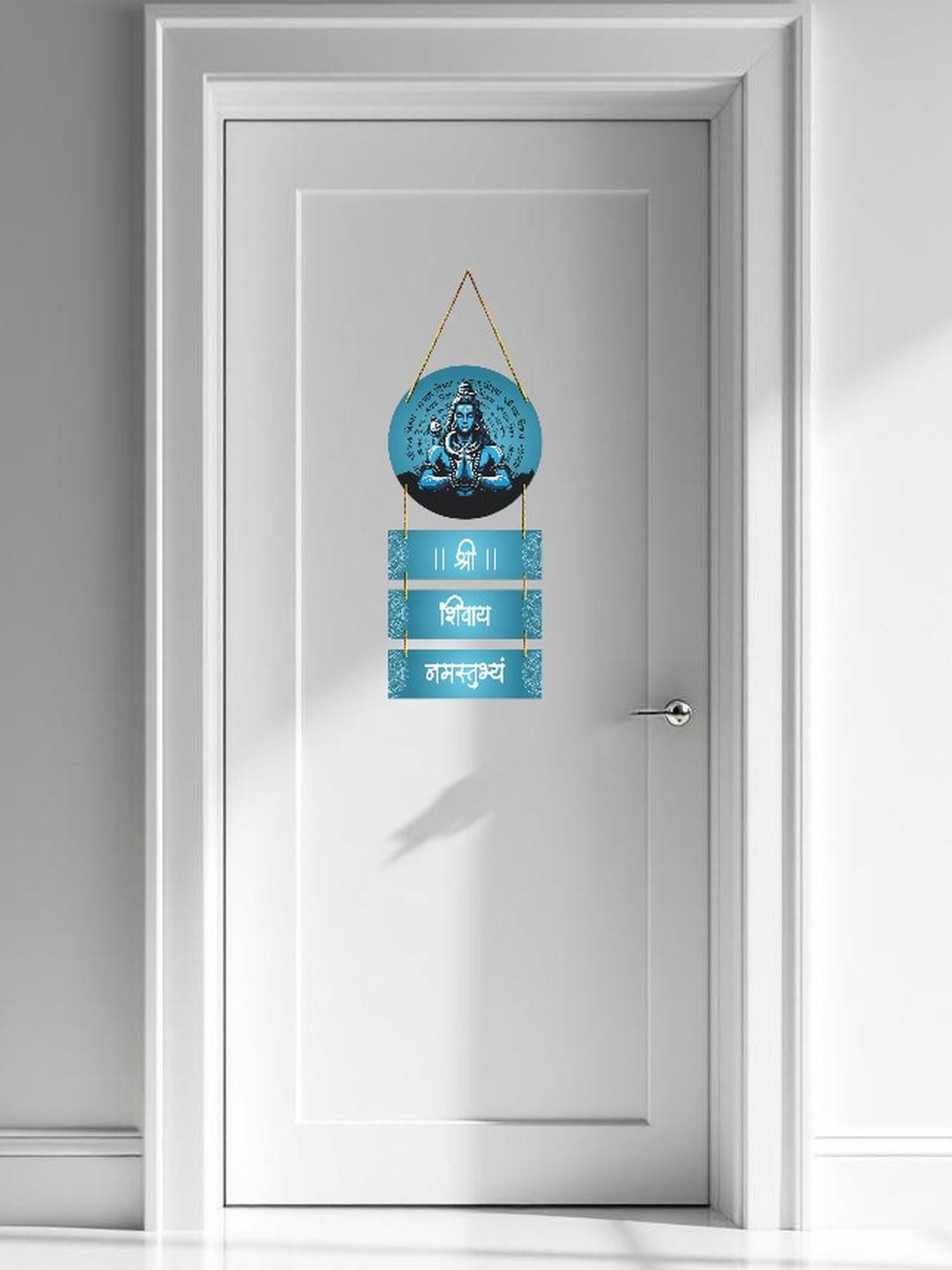 PVL Blue Wooden Shiv Ji Wall Decor
