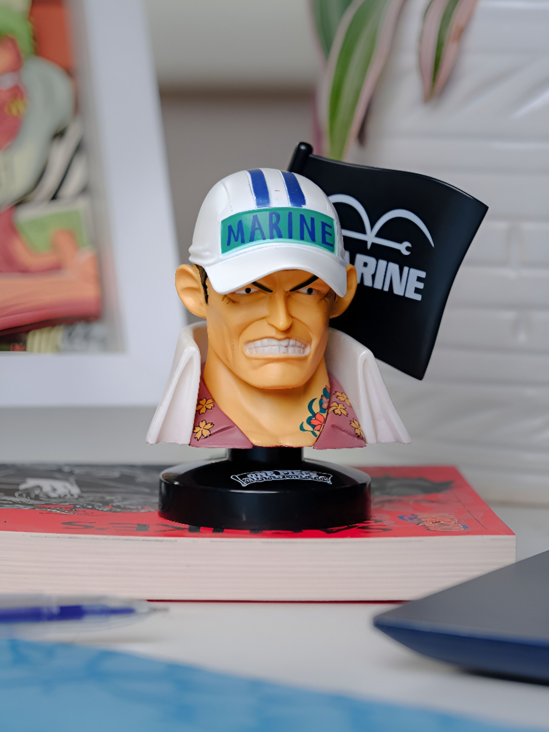 COMICSENSE One Piece Anime Fire Admiral Wanted Head Action Figure