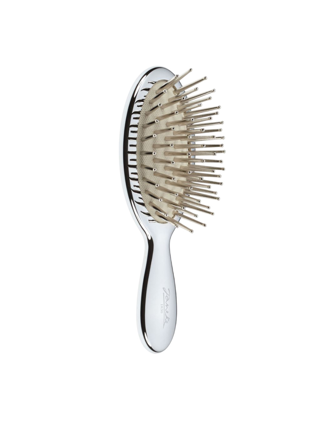 Janeke Professional Hedgehog Chromium Paddle Hair Brush
