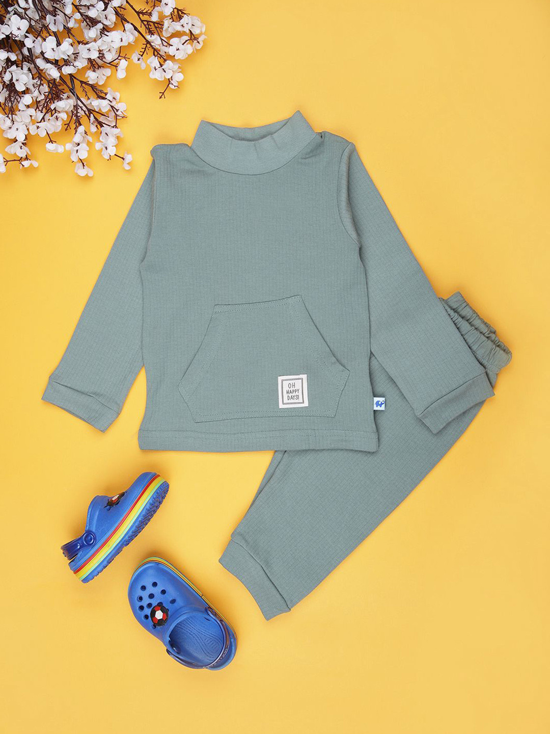 V-Mart Boys High Neck Round Neck T-Shirt With jogger