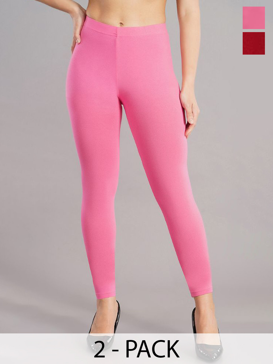 Avaasa Buy Shruthi Pack Of 2 Ankle Length Leggings