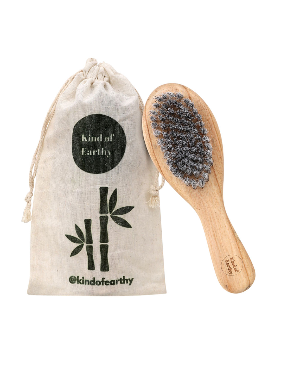 Kind of Earthy Kids Natural Wooden Brush With Soft Bristles