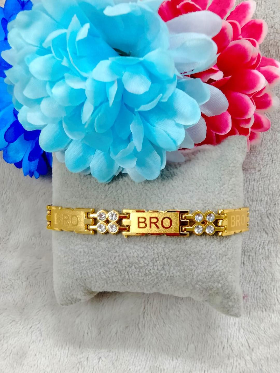 Gold plated Rakhi bracelet