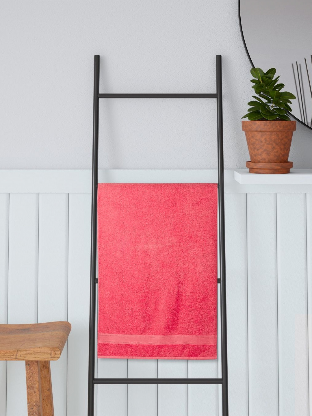 Portico SkyEdge Pink Cotton 410 GSM Bath Towel