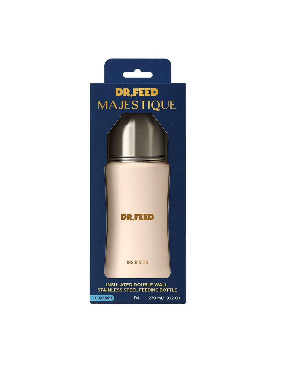 Adore Infants Printed Dr.Feed Majestique Insulated Hot & Cold Feeding Bottles -270ml