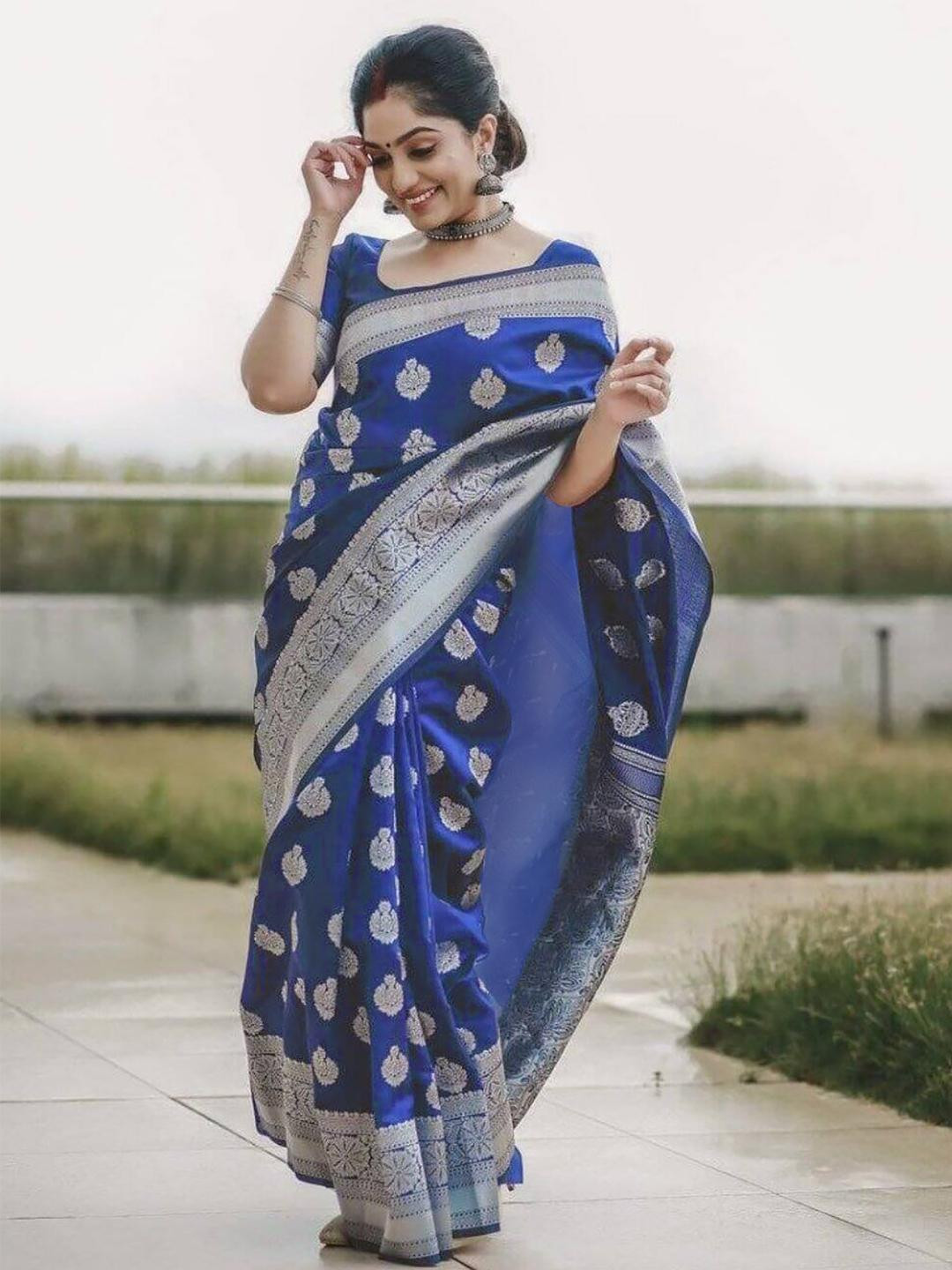 Royal Blue Sheela Saree