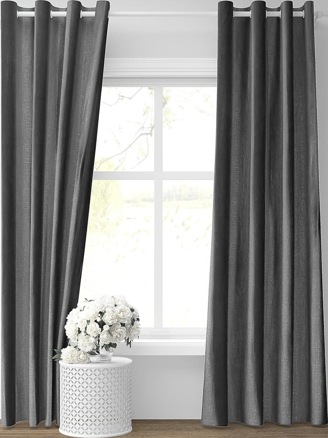 IVAZA   set of 2 Room darkening curtains,5 feet curtains