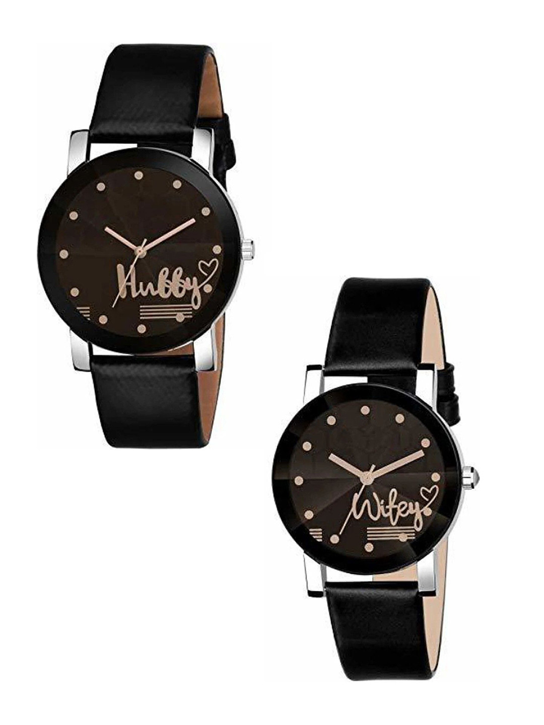 Skylark Unisex Printed Analogue His and Her Watches SEO_CPL_hubbywifeyleather