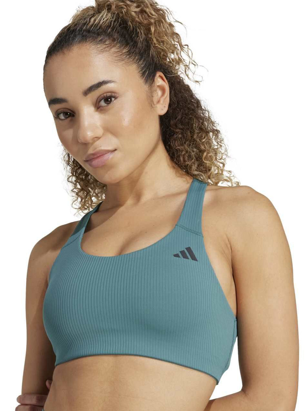 ADIDAS Powerimpact Rib Non Padded Medium Support Training Bra