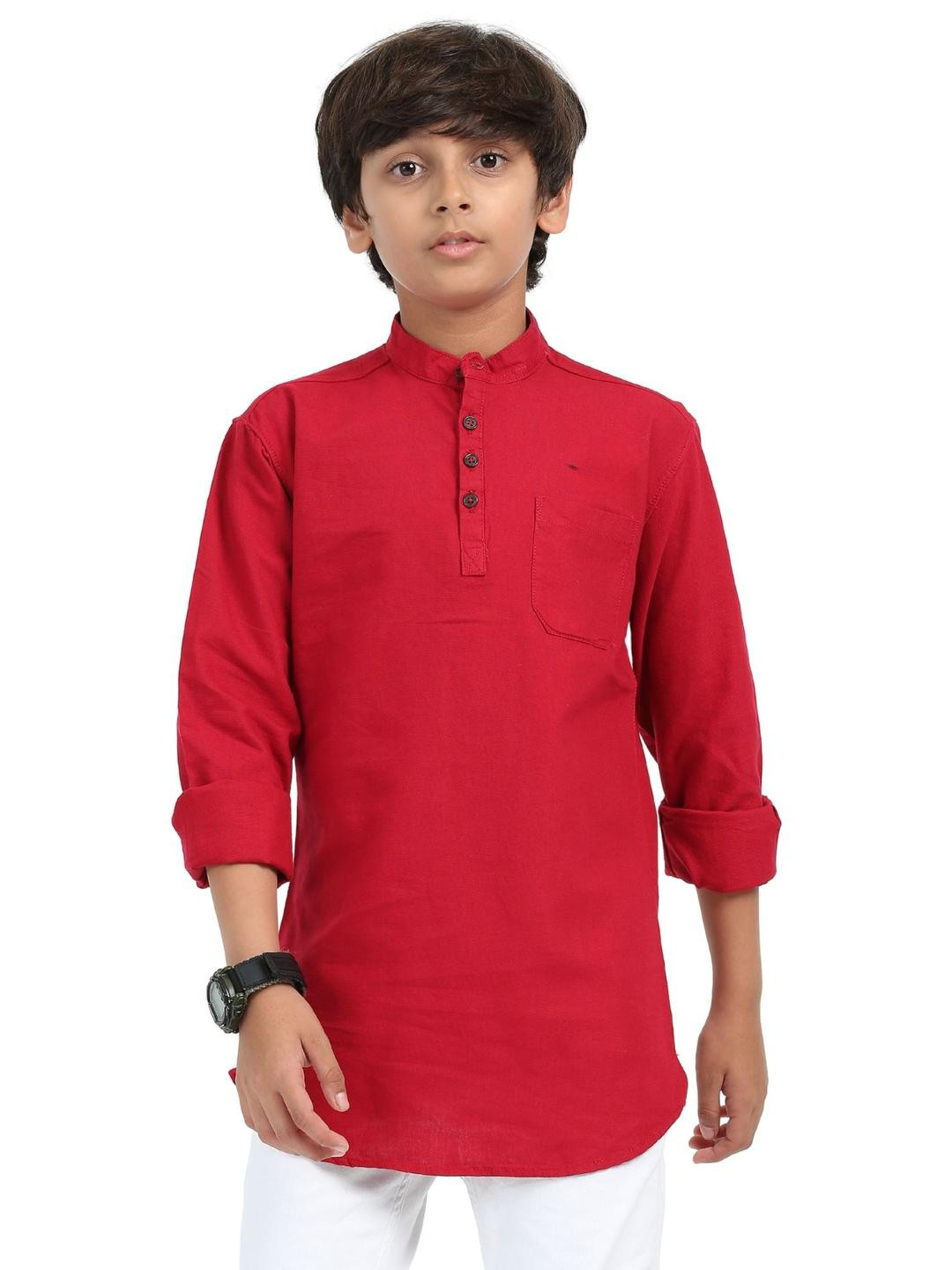 Rocket Science Boys Red Kurtas