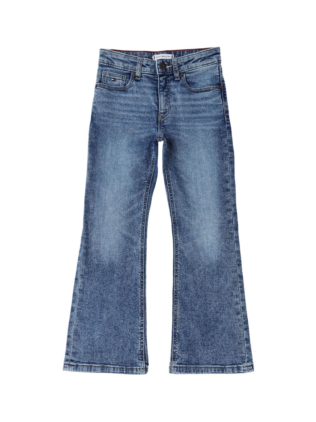 Tommy Hilfiger Europe Girls Bootcut Mid-Rise Light Fade Jeans