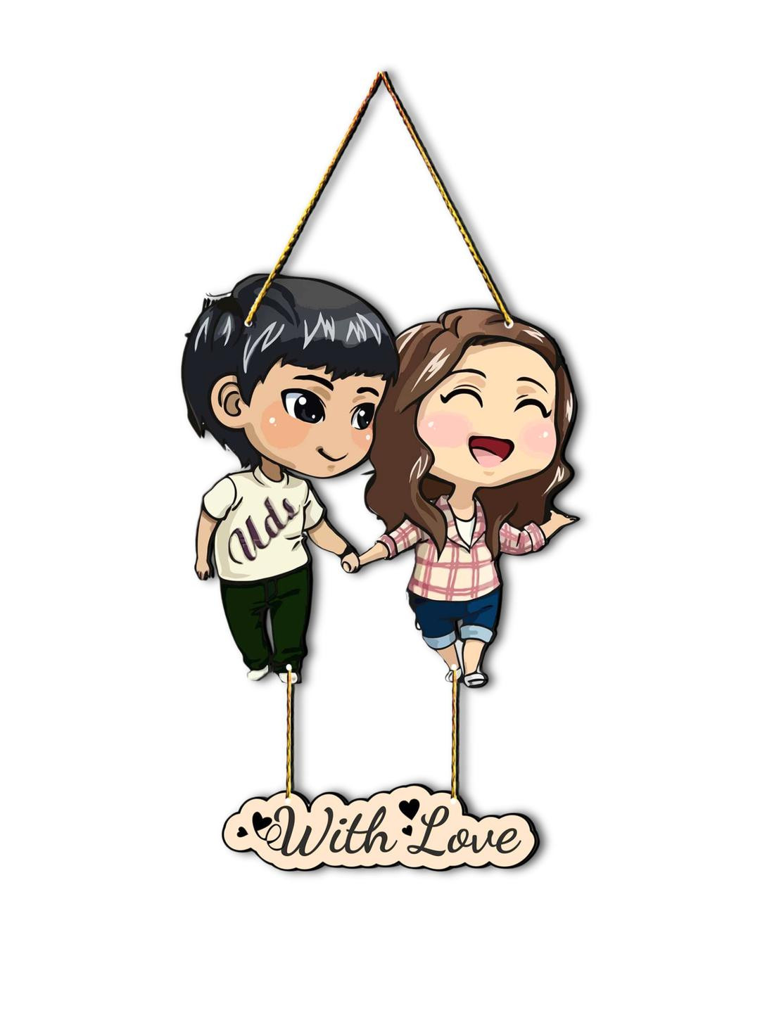 PVL Couple Wooden Wall Hanging