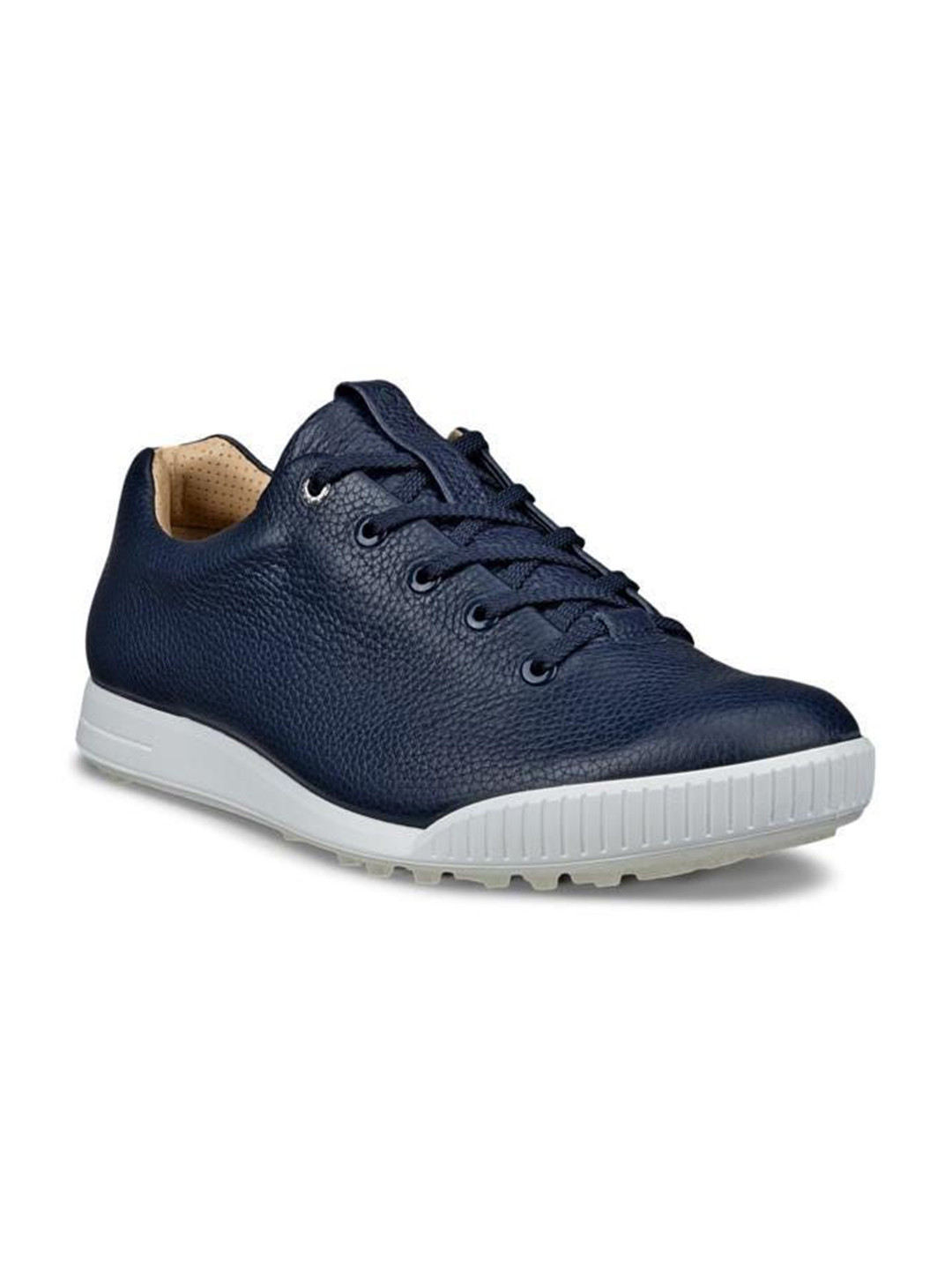 ECCO Street Retro Marine Men Textured Round Toe lace Ups Non-Marking Golf Sports Shoes