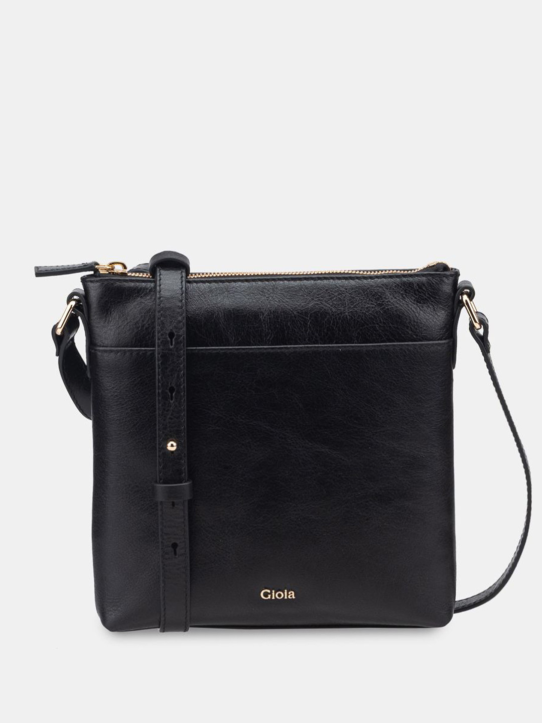 GIOIA The Noir Edit Sabina Leather Crossbody Sling Bag
