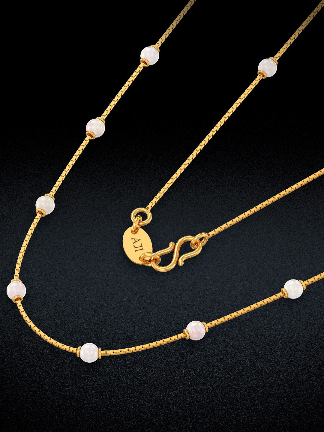 Joyalukkas Bead Serenity Gold Necklace