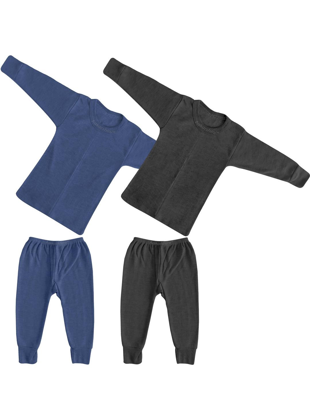 Aakarshini Set of 2 Warm Full Sleeve Woolen Thermal Inner Set