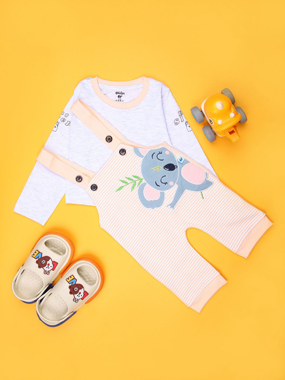 V-Mart Infant Printed Knit-Knit Round Neck Coordinated Sets
