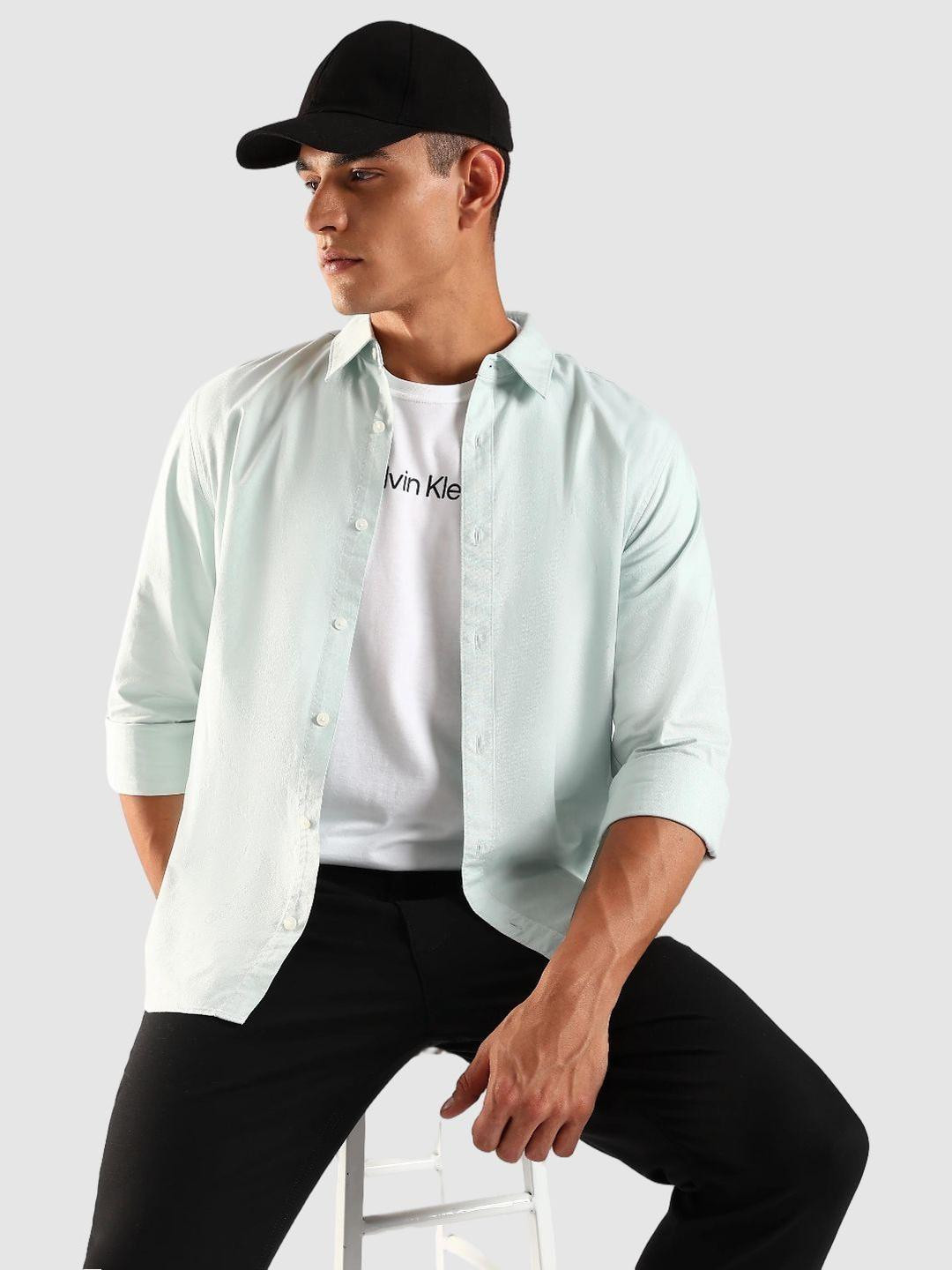 Calvin Klein Jeans Spread Collar Long Sleeves Shirt