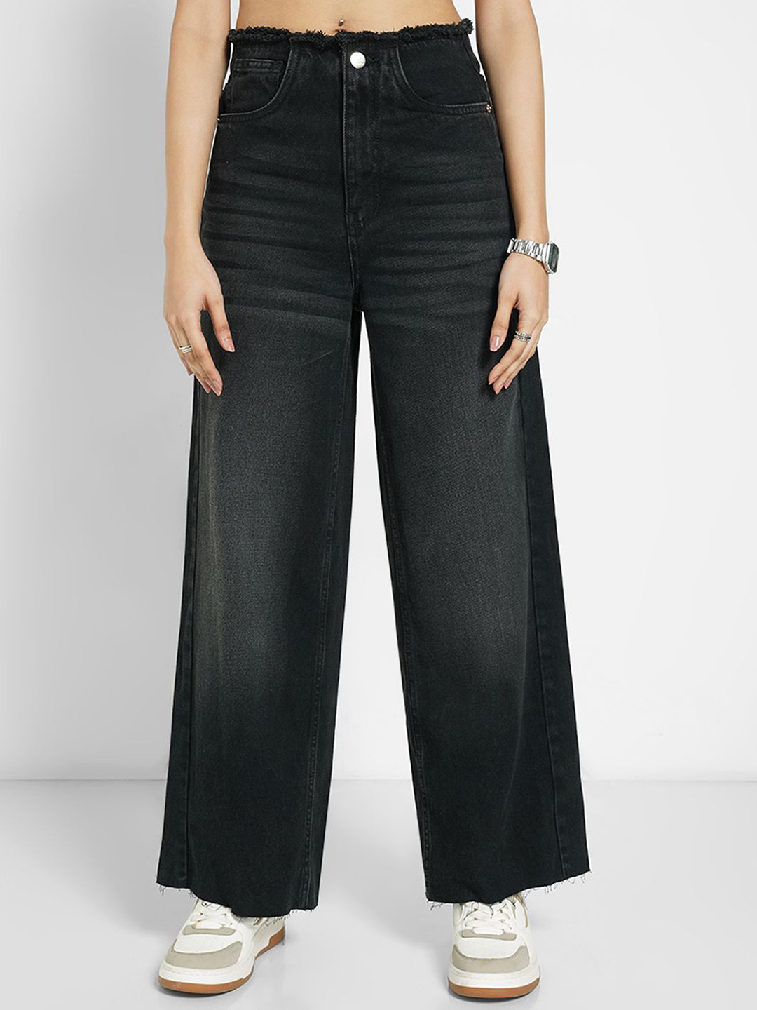 SF JEANS by Pantaloons Women Regular Mid-Rise Baggy Jeans