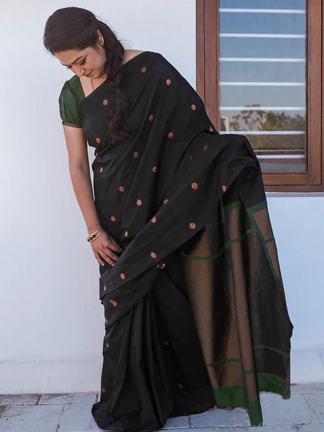 Black Gatha Saree