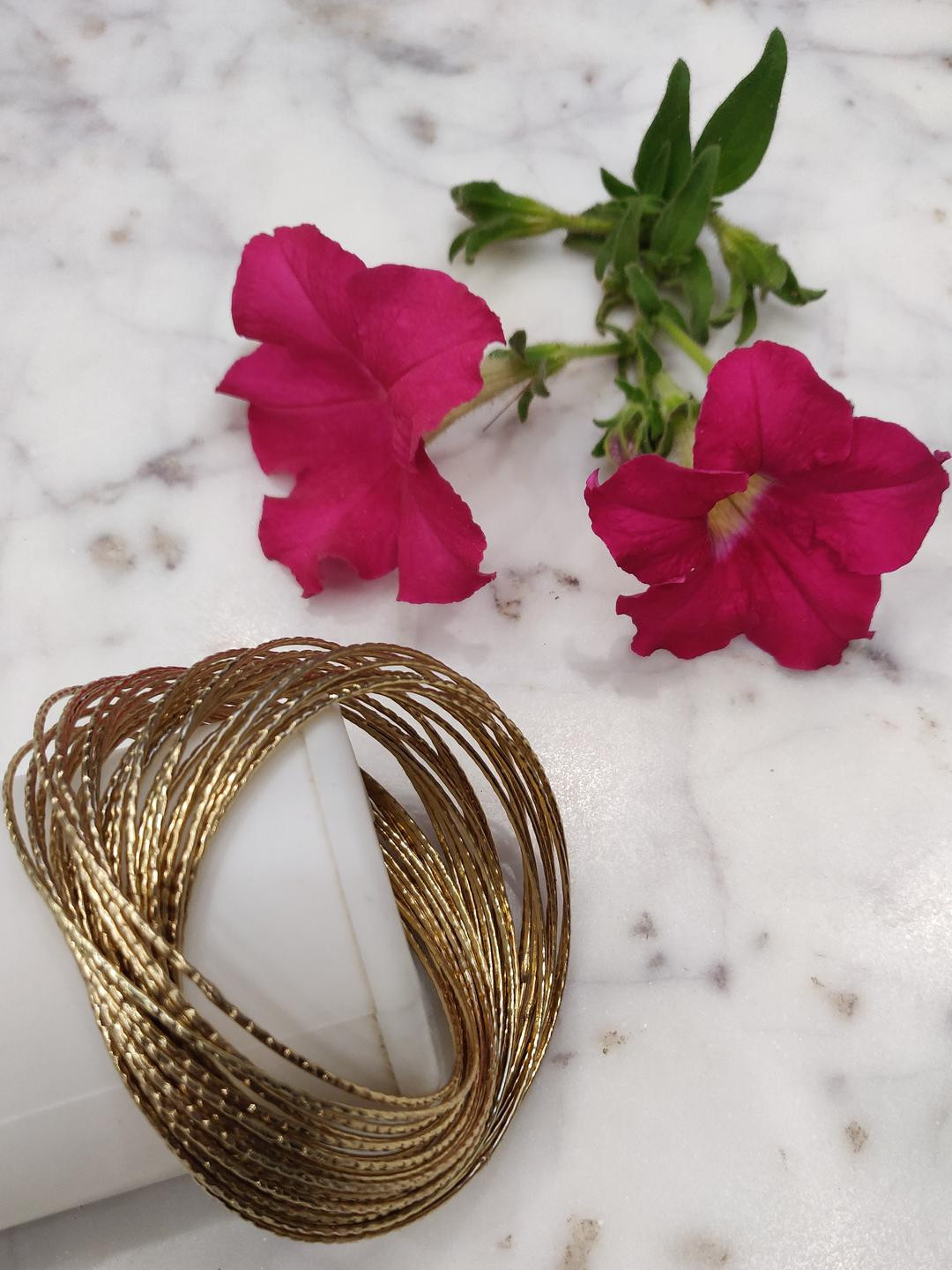 Grace Collections Women Gold-Plated Bangle-Style Bracelet