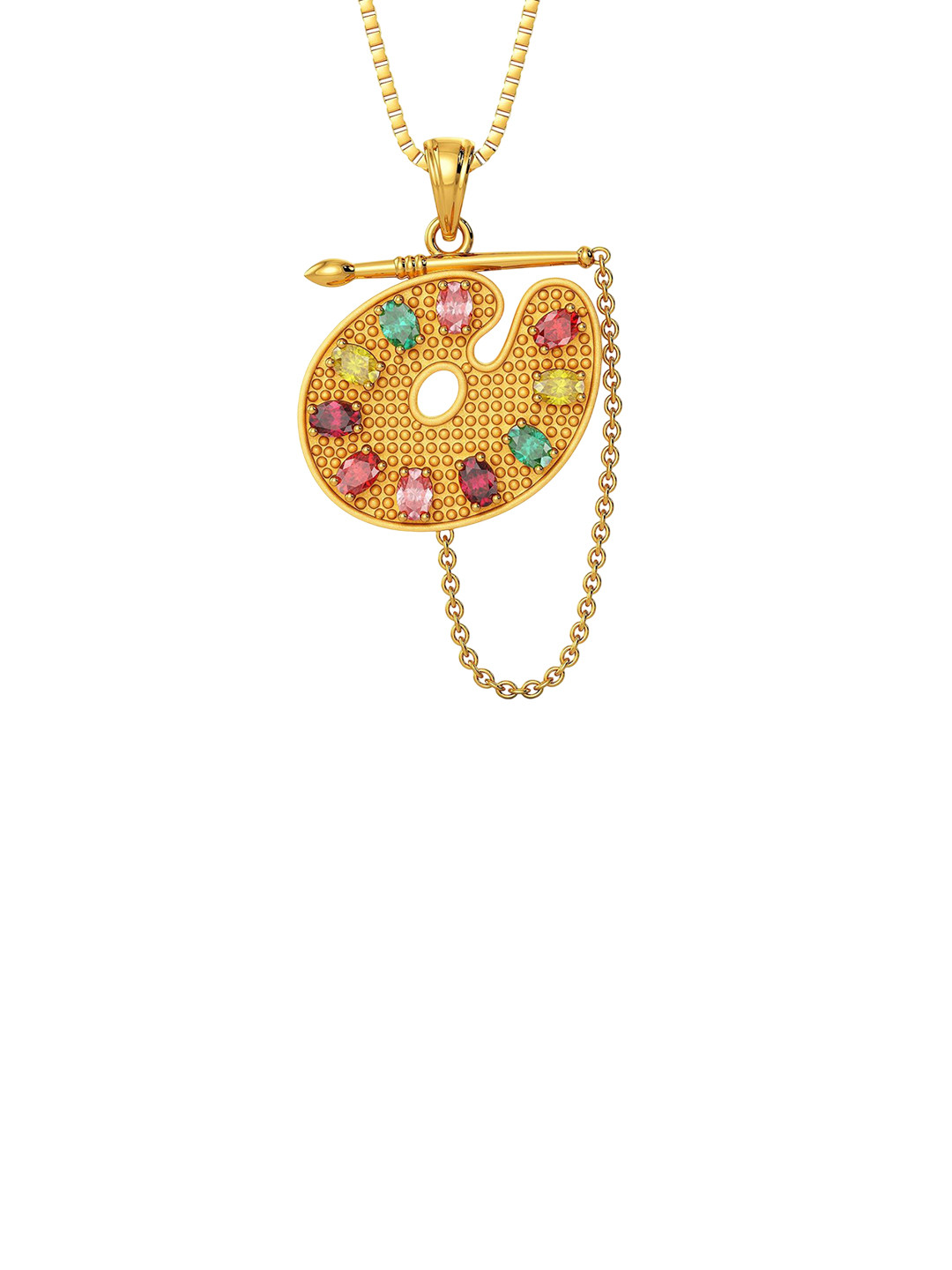 Joyalukkas 22Kt Wild Color Palette Gold Pendant
