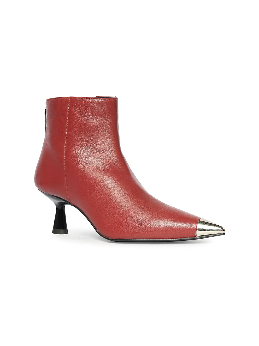 Saint G Women Bordo Leather Ankle Winter Boots